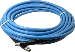 Continental ContiTech - 50' Long, 3/8" Fitting, Swivel Fitting, 0 to 250°F, Synthetic Rubber High Temp & High Pressure Hose - 3/8" Inside x 0.693" Outside Diam, Blue, 3,000 psi - Exact Industrial Supply