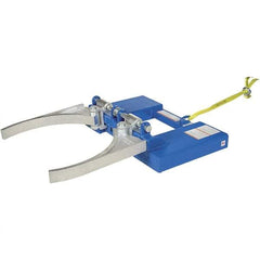 Vestil - 800 Lb Load Capacity, 30 & 55 Gal Drum Grab - 27-3/4" Wide x 7-1/2" High, Steel Wheels - Exact Industrial Supply