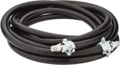 Continental ContiTech - 25' Long, 1/2" Fitting, Male NPT Fitting, -40 to 450°F, Synthetic Rubber High Temp & High Pressure Hose - 1/2" Inside x 1-1/16" Outside Diam, Black, 250 psi - Exact Industrial Supply