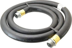 Continental ContiTech - 1" ID x 1-1/8" OD x 8' OAL, NPT Male x Male Petroleum Transfer Hose - 100 Max Working psi, 1" Fitting, Black - Exact Industrial Supply
