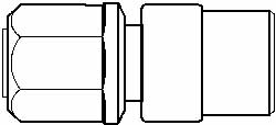 NewAge Industries - 1/2" Tube OD, PFA PTFE Plastic Compression Tube Female Connector - 1/4 NPT Pipe, 500°F Max, 1/4 Thread - Exact Industrial Supply