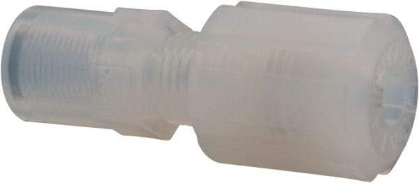 NewAge Industries - 1/4" Tube OD, PFA PTFE Plastic Compression Tube Female Connector - 1/8 NPT Pipe, 500°F Max, 1/8 Thread - Exact Industrial Supply