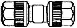 NewAge Industries - 1/4" Tube OD, PFA PTFE Plastic Compression Tube Union - 500°F Max - Exact Industrial Supply