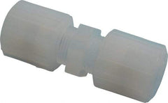 NewAge Industries - 1/2" Tube OD, PFA PTFE Plastic Compression Tube Union - 500°F Max - Exact Industrial Supply