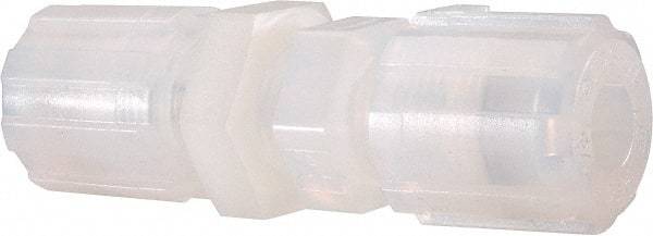 NewAge Industries - 3/8" Tube OD, PFA PTFE Plastic Compression Tube Bulkhead Union - 500°F Max - Exact Industrial Supply