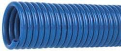 Coilhose Pneumatics - 1/8" ID, 50' Long, Blue Nylon Coiled & Self Storing Hose - 315 Max psi, No Fittings - Exact Industrial Supply