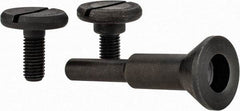 Value Collection - 1/4 & 3/8" Hole, Screw Lock Wheel Mandrel - 2" OAL, 1/4" Max Wheel Width, 1/4" Shank Diam - Exact Industrial Supply