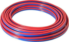 Coilhose Pneumatics - 5/32" ID x 1/4" OD, 50' Long, Polyurethane Tube - Red/Blue, 125 Max psi, 95 Hardness - Exact Industrial Supply