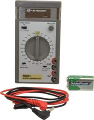 B&K Precision - 0/-20 dB, 600 Ohm, 1,500 MHz Sine Wave, Analog Display Function Generator - 10 ppm Wave Accuracy, 20 dB Amplitude, Includes 9V Battery, Instruction Manual, Two Standard Banana Plug to Insulated Clip Test Leads - Exact Industrial Supply