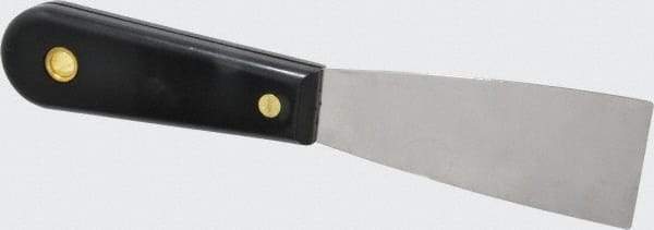 Value Collection - 1-1/2" Wide Chisel Edge Blade Stainless Steel Putty Knife - Nylon Handle, 7.68" OAL - Exact Industrial Supply