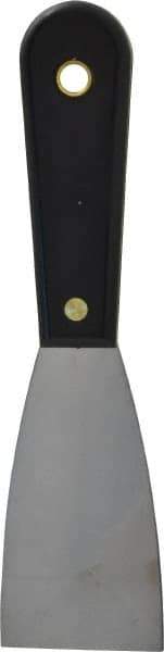 Value Collection - 2" Wide Stainless Steel Putty Knife - Stiff, Nylon Handle, 7.8" OAL - Exact Industrial Supply