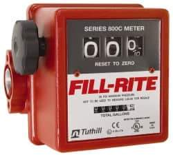 Tuthill - 1" NPT Port Fuel Flowmeter - 50 Max psi, 5 to 20 GPM, Aluminum - Exact Industrial Supply