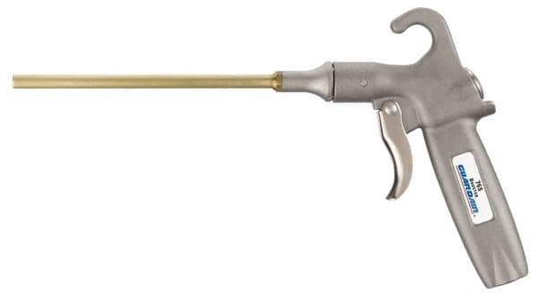 Guardair - 120 Max psi Safety Shield Pistol Grip Blow Gun - 1/4 NPT, 6" Tube Length, Aluminum Body/Brass Extension - Exact Industrial Supply