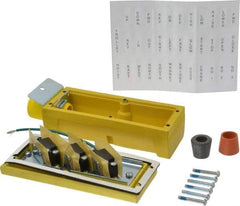 Woodhead Electrical - 3 Operator, Mushroom Head Pendant Control Station - No Legend, Momentary Switch, NO/NC Contact - Exact Industrial Supply