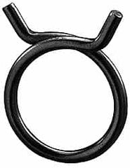 Rotor Clip - 1.62" Wide, Carbon Steel Single Wire Hose Clamp - Exact Industrial Supply