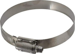 IDEAL TRIDON - SAE Size 412, 3-1/4 to 4-1/8" Diam, Stainless Steel High Torque Worm Drive Clamp - 5/8" Wide, Material Grade 304, Series 850 - Exact Industrial Supply