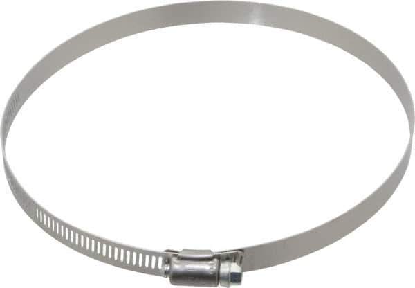 IDEAL TRIDON - SAE Size 104, 5 to 7" Diam, Carbon Steel Worm Drive Clamp - 1/2" Wide, Series 600 - Exact Industrial Supply