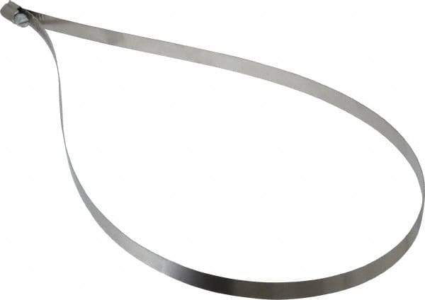 IDEAL TRIDON - SAE Size 176, 9-1/2 to 11-1/2" Diam, Stainless Steel Worm Drive Clamp - 1/2" Wide, Material Grade 201, Series 611 - Exact Industrial Supply