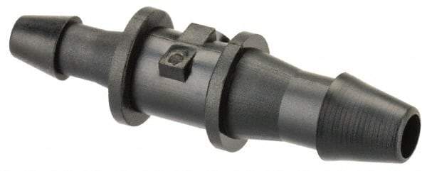 Made in USA - 1/8 x 3/32" Barb, Nylon Single Barbed Tube Reducer - Black - Exact Industrial Supply