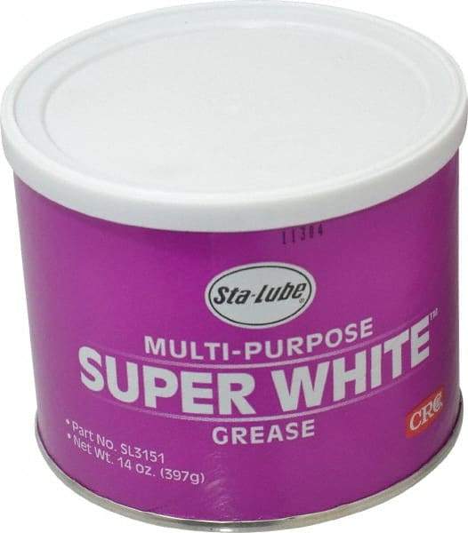 CRC - 14 oz Can Lithium General Purpose Grease - White, 300°F Max Temp, NLGIG 1-1/2, - Exact Industrial Supply