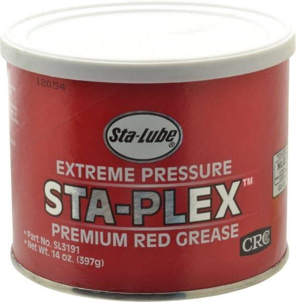 CRC - 14 oz Can Lithium Extreme Pressure Grease - Red, Extreme Pressure & Food Grade, 325°F Max Temp, NLGIG 2, - Exact Industrial Supply