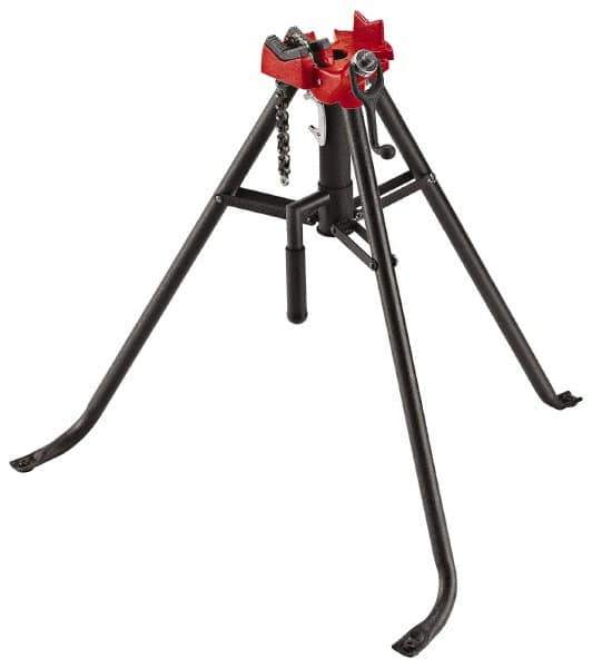Ridgid - 1/8" to 2-1/2" Pipe Capacity, Portable Tristand Chain Vise - Exact Industrial Supply
