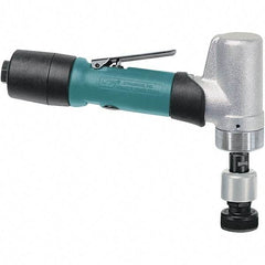 Dynabrade - 3,200 OPM, 24 CFM Air Consumption, Right Angle Air Orbital Sander - Round Pad, 1/4 NPT Inlet - Exact Industrial Supply