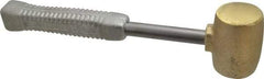 American Hammer - 5 Lb Head 2" Face Brass Head Hammer - 13-1/2" OAL, Aluminum Handle - Exact Industrial Supply