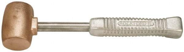 American Hammer - 5 Lb Head 2" Face Bronze Head Hammer - 13-1/2" OAL, Aluminum Handle - Exact Industrial Supply
