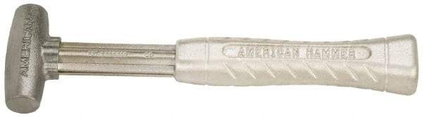 American Hammer - 1 Lb Head 1" Face Zinc Aluminum Alloy Nonmarring Hammer - 11-1/2" OAL, Aluminum Handle - Exact Industrial Supply