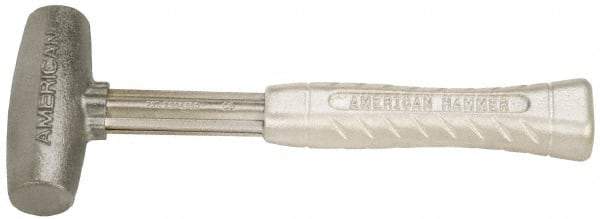 American Hammer - 4 Lb Head 1-3/4" Face Zinc Aluminum Alloy Nonmarring Hammer - 11-1/2" OAL, Aluminum Handle - Exact Industrial Supply