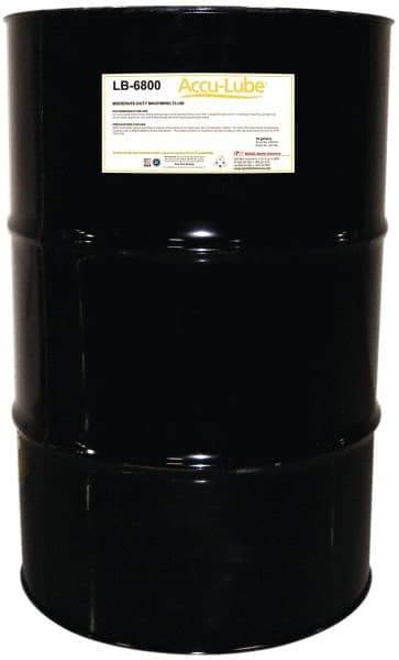 Accu-Lube - Accu-Lube LB-6800, 55 Gal Drum Cutting & Sawing Fluid - Natural Ingredients, For Cutting, Grinding - Exact Industrial Supply