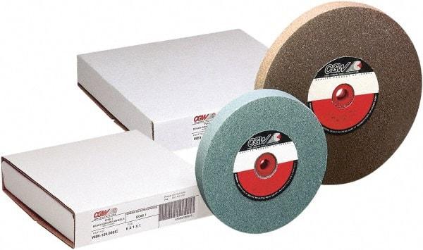 Camel Grinding Wheels - 100 Grit Silicon Carbide Bench & Pedestal Grinding Wheel - 8" Diam x 1" Hole x 1" Thick, 3600 Max RPM, Vitrified Bond - Exact Industrial Supply