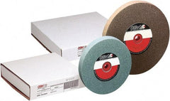 Camel Grinding Wheels - 100 Grit Silicon Carbide Bench & Pedestal Grinding Wheel - 8" Diam x 1" Hole x 1" Thick, 3600 Max RPM, Vitrified Bond - Exact Industrial Supply