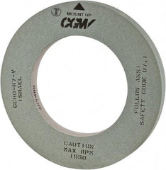 Camel Grinding Wheels - 14" Diam x 5" Hole x 2" Wide Centerless & Cylindrical Grinding Wheel - 80 Grit, Silicon Carbide, Type 1, Vitrified Bond, No Recess - Exact Industrial Supply