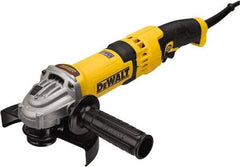 DeWALT - 4-1/2, 5 & 6" Wheel Diam, 9,000 RPM, Corded Angle & Disc Grinder - 5/8-11 Spindle, 120 Volts, 13 Amps - Exact Industrial Supply