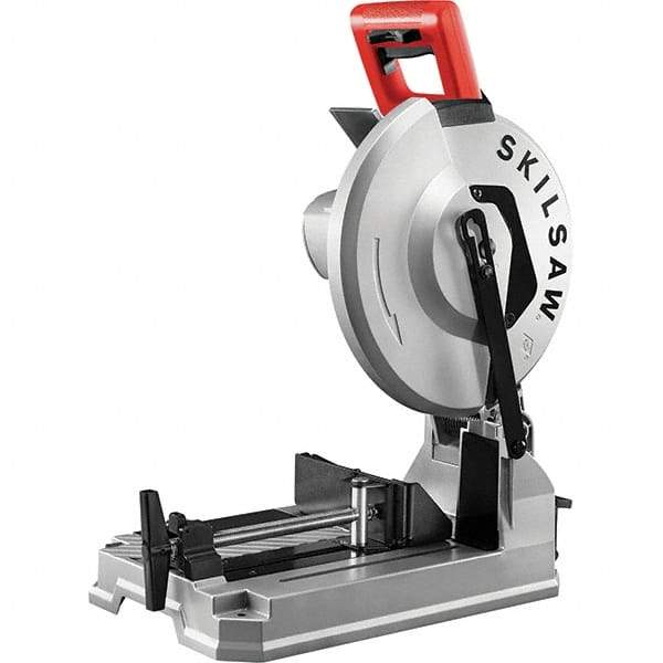 Skilsaw - 12" Blade Diam, 1" Arbor Hole, Straight Chop & Cut-Off Saw - 1 Phase, 1,500 RPM, 120 Volts, 4-1/2" Capacity in Pipe at 90° - Exact Industrial Supply