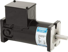 Leeson - 1/4 Max hp, 3,500 Max RPM, DC Electric AC DC Motor - 115 V Input, 31GS Frame, Square Flange Mount, TENV Enclosure - Exact Industrial Supply