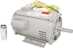 Leeson - 15 Max hp, 3,600 Max RPM, Crop Dryer Electric AC DC Motor - 230 V Input, Single Phase, 215TZ Frame, Rigid Base Mount, DPAO Enclosure - Exact Industrial Supply