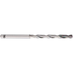 OSG - 17/64" 140° Spiral Flute Solid Carbide Taper Length Drill Bit - Exact Industrial Supply