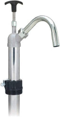 lumax - Oil Lubrication 0.17 Gal/Turn Flow Aluminum & Steel Lever Hand Pump - For 15 to 55 Gal Container - Exact Industrial Supply