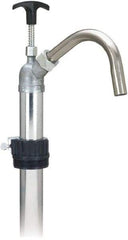 lumax - Water-Based Lubrication 0.17 Gal/Turn Flow Stainless Steel Lever Hand Pump - For 15 to 55 Gal Container - Exact Industrial Supply