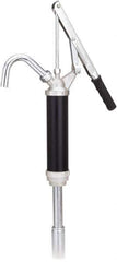 lumax - Oil Lubrication 0.10 Gal/Turn Flow Aluminum & Steel Lever Hand Pump - For 15 to 55 Gal Container - Exact Industrial Supply