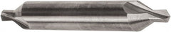 Precision Twist Drill - #1 Plain Cut 60° Incl Angle Solid Carbide Combo Drill & Countersink - Exact Industrial Supply