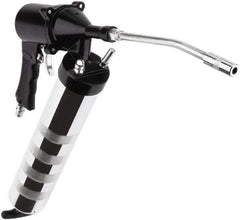 lumax - 3,000 Max psi, Flexible Air-Operated Grease Gun - 14 oz Capacity, 1/8 Thread Outlet, 3-Way Fill - Exact Industrial Supply