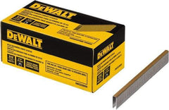 DeWALT - 9/16" Long x 0.0375" Wide, 20 Gauge Crowned Construction Staple - Steel, Galvanized Finish - Exact Industrial Supply