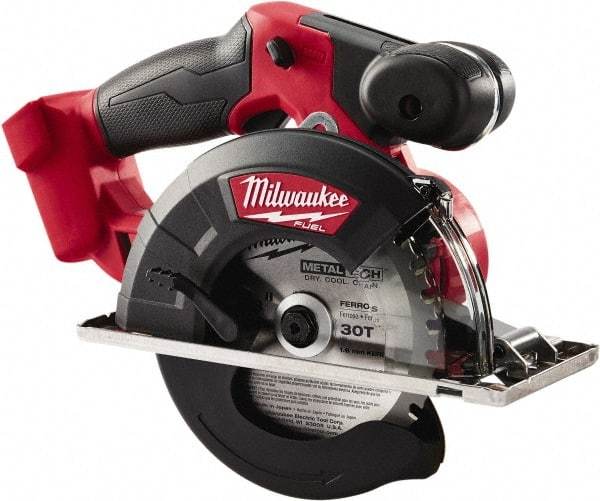Milwaukee Tool - 18 Volt, 5-7/8" Blade, Cordless Circular Saw - 3,900 RPM, Lithium-Ion Batteries Not Included - Exact Industrial Supply