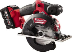 Milwaukee Tool - 18 Volt, 5-7/8" Blade, Cordless Circular Saw - 3,900 RPM, 2 Lithium-Ion Batteries Included - Exact Industrial Supply