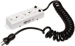Tripp-Lite - 4 Outlets, 120 VAC15 Amps, 10' Cord, Power Outlet Strip - Keyhole, Tab Mount, 5-15 NEMA Configuration, 8.4" Strip - Exact Industrial Supply
