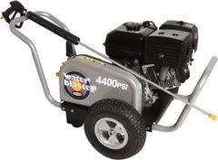 Simpson - Gas, 13 hp, 4,400 psi, 4 GPM, Cold Water Pressure Washer - AAA Triplex, 50' x 3/8" Hose - Exact Industrial Supply
